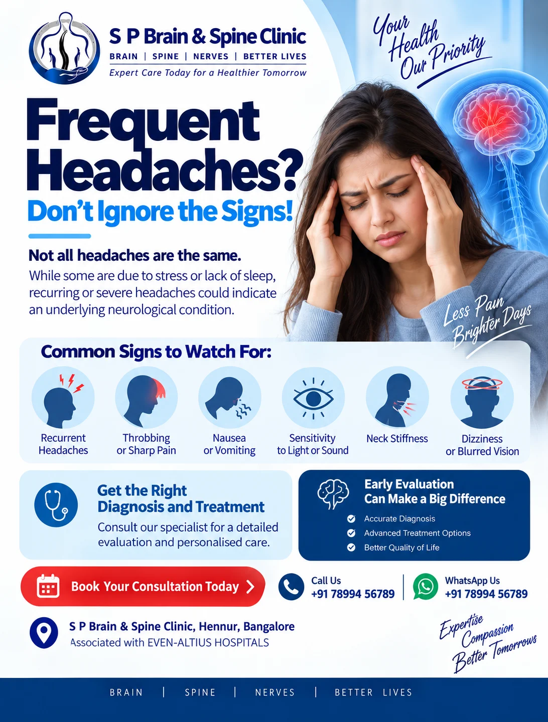 Frequent Headaches: Warning Signs & When to See a Specialist | Hennur
