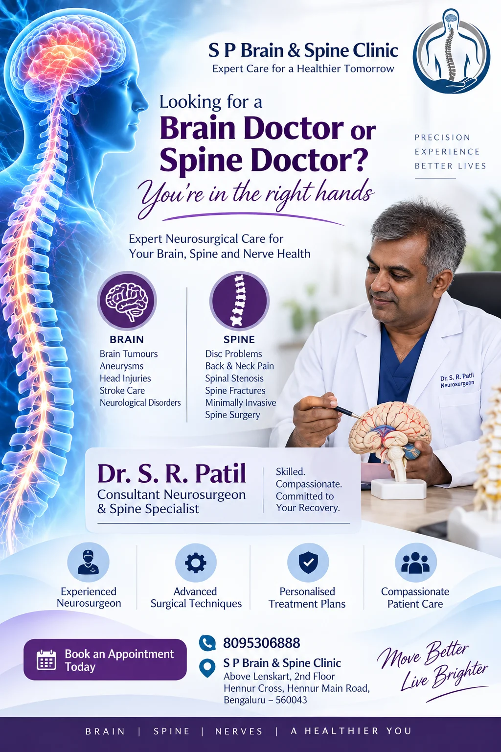 Brain Doctor & Spine Specialist in Bengaluru | S P Brain & Spine Clinic